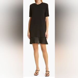 LE SUPERBE Fitzgerald Fringe Shift Dress In Black NWT size XS
